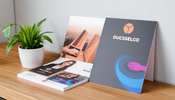 Custom corporate printed materials enhancing business branding