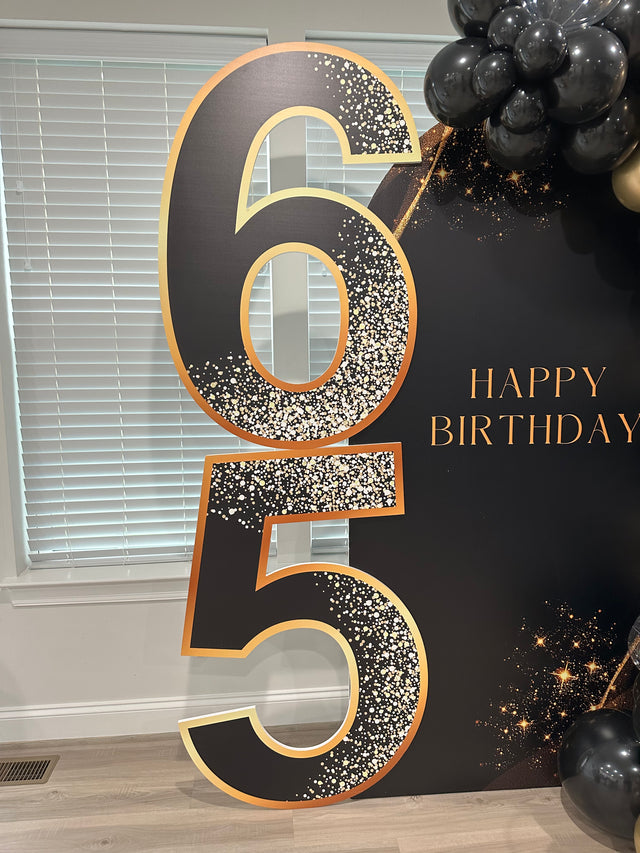 Large Foam Numbers