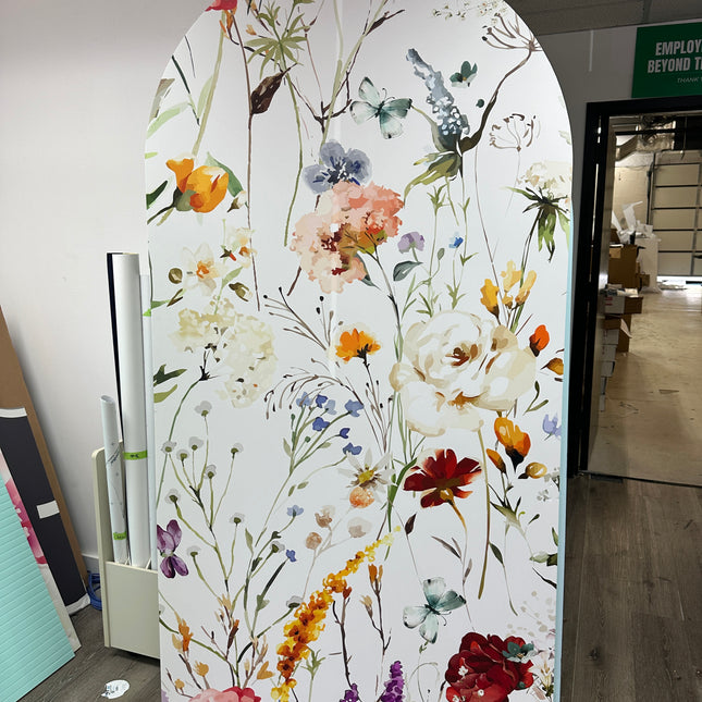 7ft floral pattern foam board arch- final sale