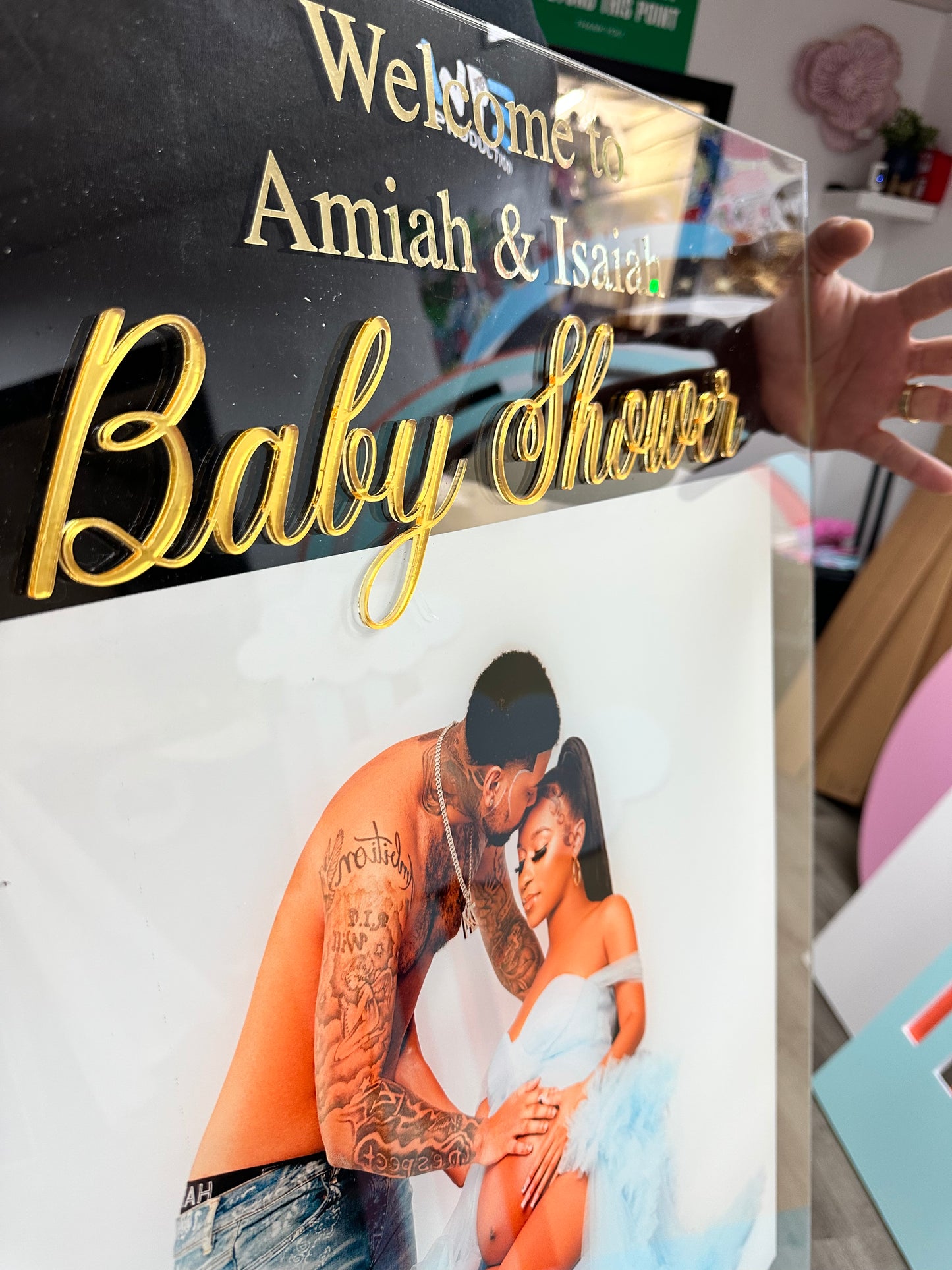 Printed and Layered Acrylic Welcome Sign