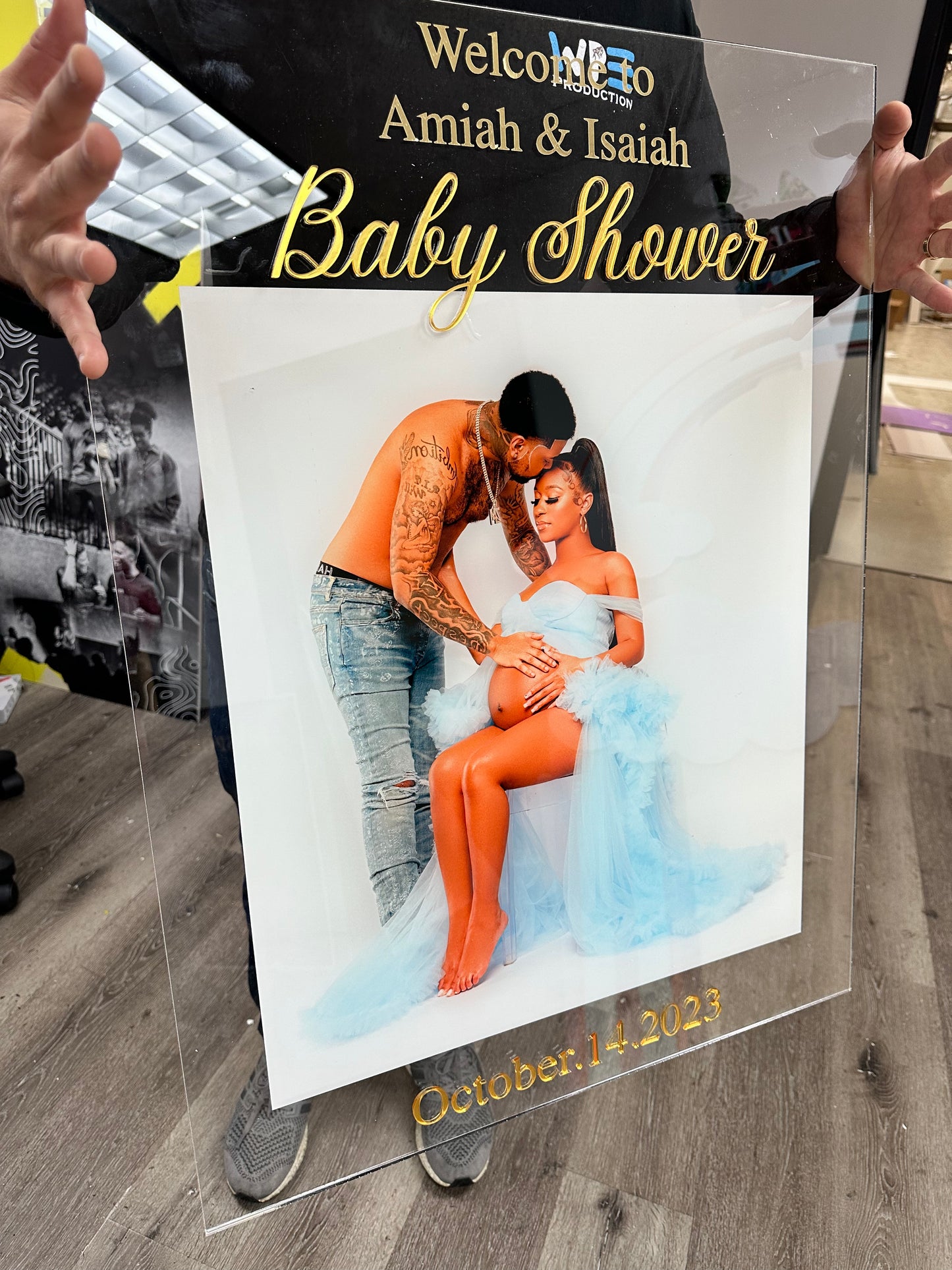 Printed and Layered Acrylic Welcome Sign