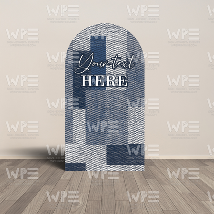 Denim Print Backdrop - Choose Shape