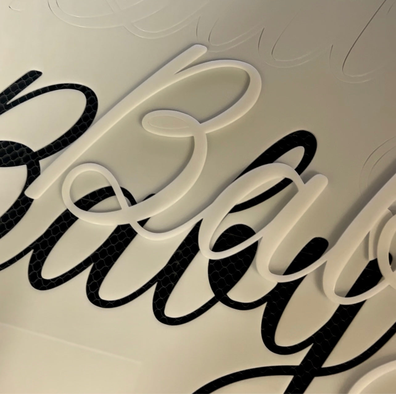 Acrylic Name Sign - Single Color