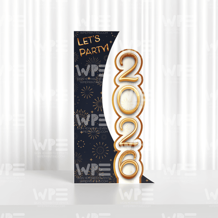 Dark Blue New Year Backdrop - 003