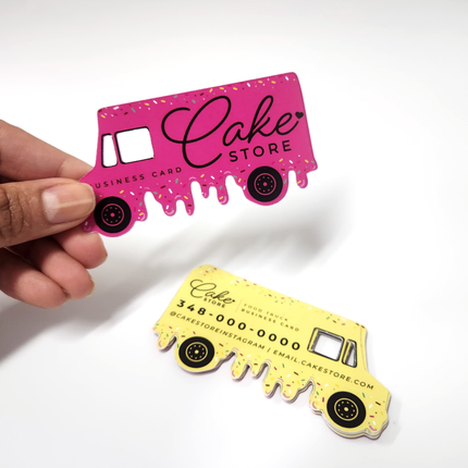 Die Cut Business Cards - Single or Double Sided