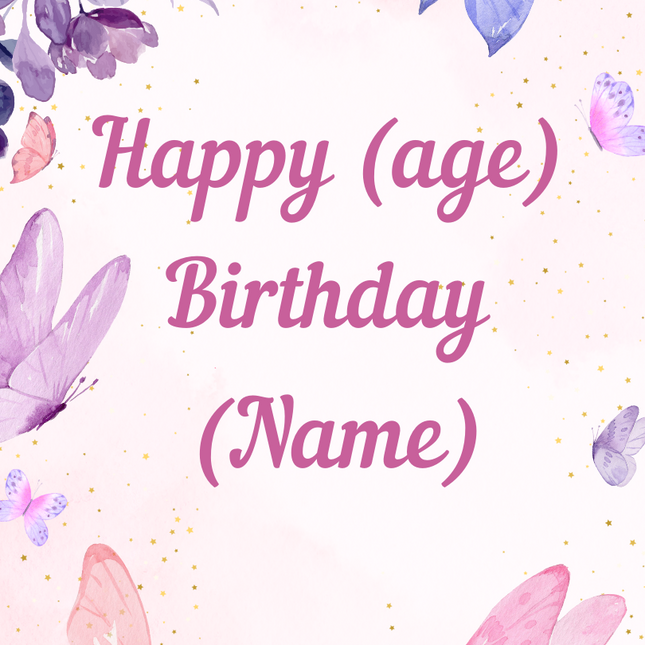 Butterfly Birthday Banner