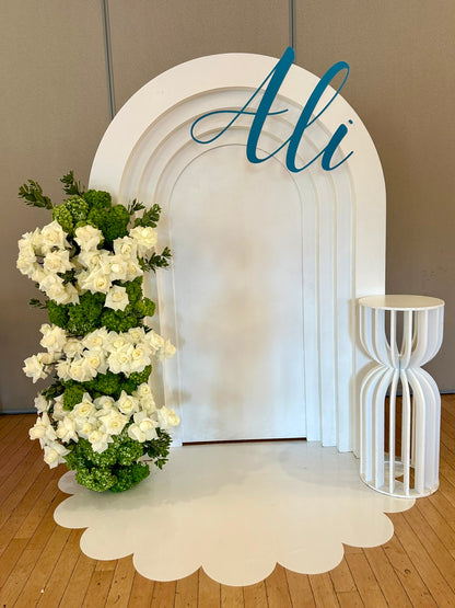 Backdrop PVC Sign - Individual Cut Letters 32"