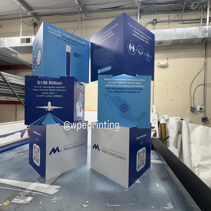 Stacked Cube Image Column - 3D Box