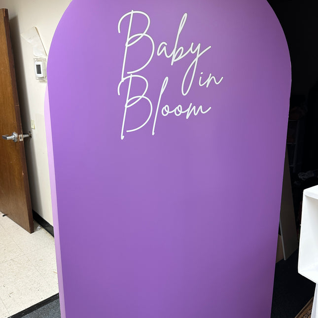 6.5ft Purple Baby In Bloom- foam board- last chance