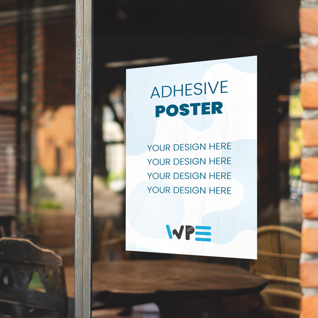 Custom Adhesive Poster