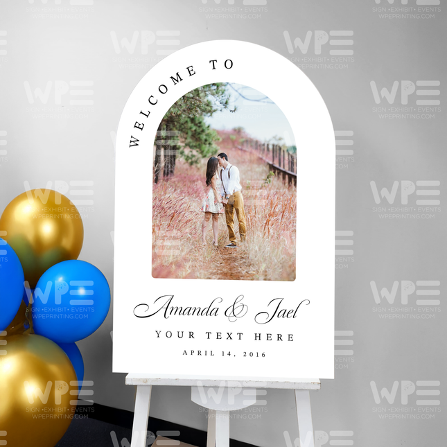 Arch Welcome Sign - Design 001