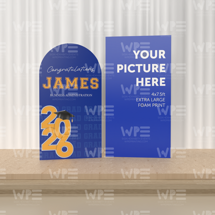 Graduation Arch + Extra-Large Custom Foam Print Set