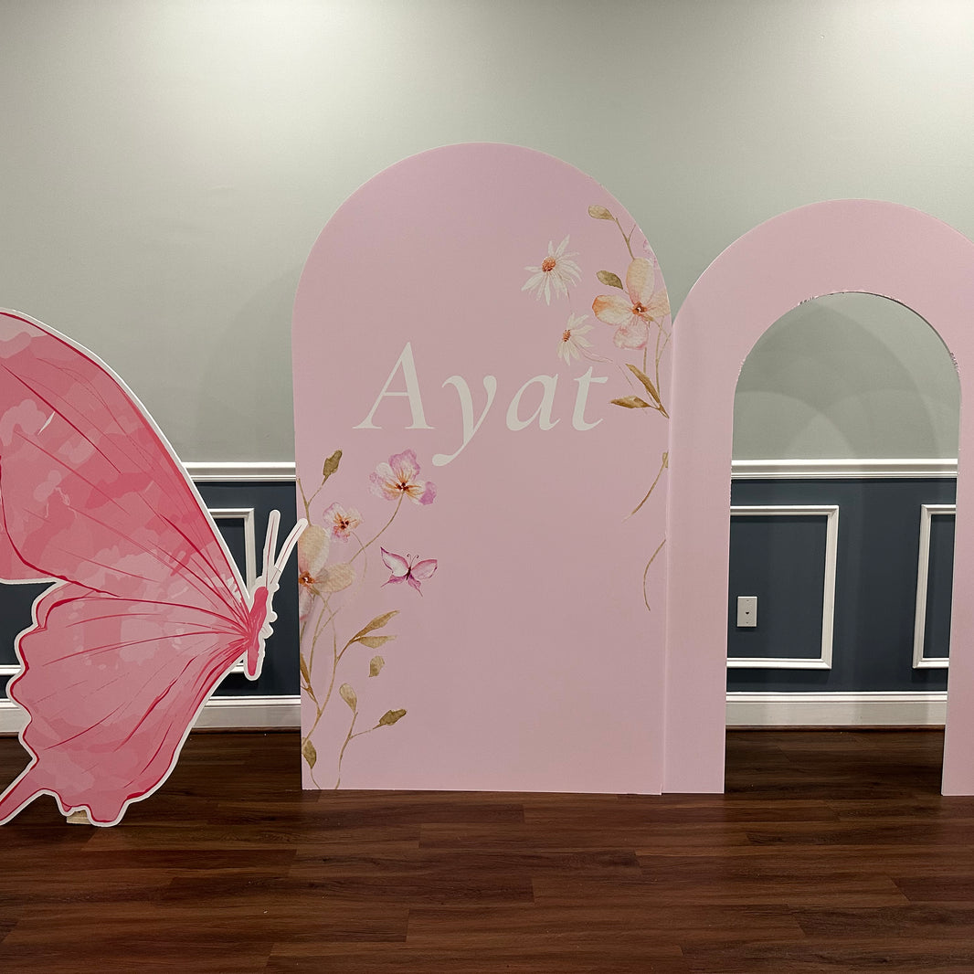 Cut to Shape Foam Board Backdrop Set WPE Production Haddad Events LLC