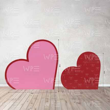 Two Panel Big Heart Backdrop