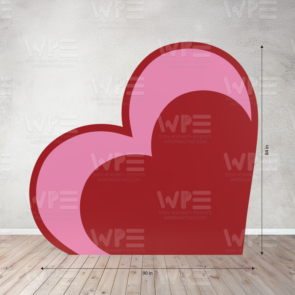 One Panel Big Heart Backdrop – WPE Production