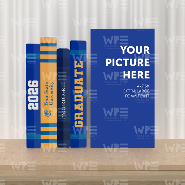 Graduation Books + Extra-Large Custom Foam Print Set