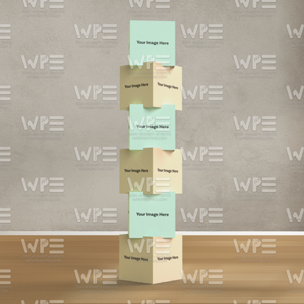 Stacked Cube Image Column