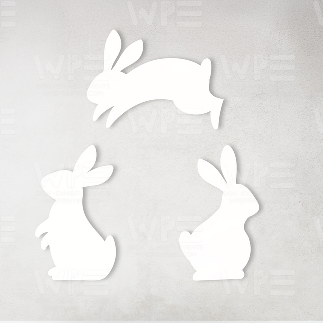White Bunny Cutouts