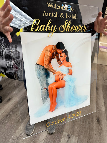 Printed and Layered Acrylic Welcome Sign