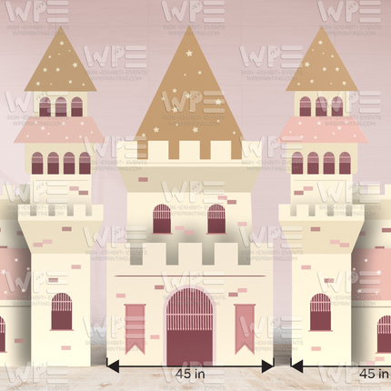 Whimsical Castle Foamboard Backdrop (1/2" Thick)