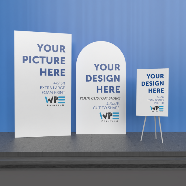 Extra Large Foam Print + Cut-to-Shape + Welcome Sign Combo - WPE Print Combo #2
