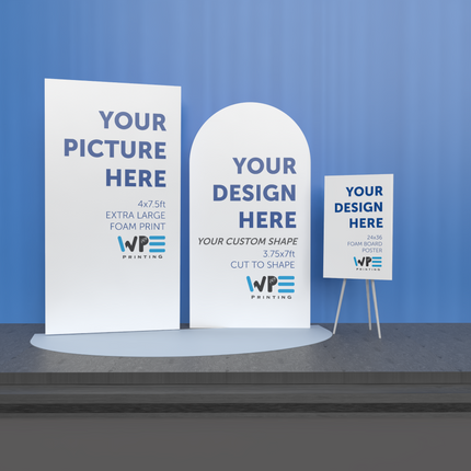 Extra Large Foam Print + Cut-to-Shape + Welcome Sign Combo - WPE Print Combo #2