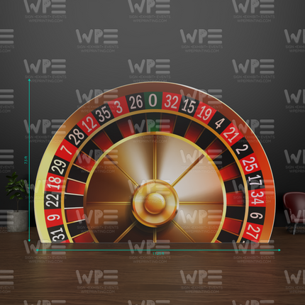 Casino Roulette Wheel Backdrop
