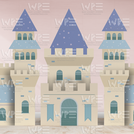 Whimsical Castle Foamboard Backdrop (1/2" Thick)