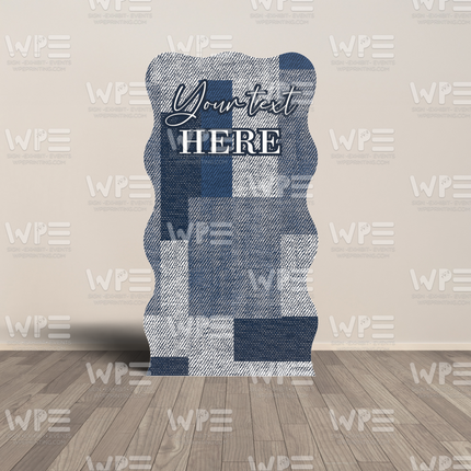 Denim Print Backdrop - Choose Shape
