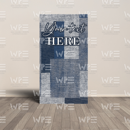 Denim Print Backdrop - Choose Shape