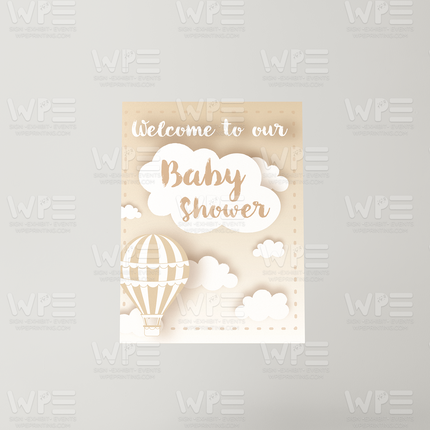 Dreamy Sky Baby Shower Backdrop Set