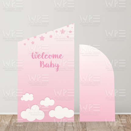 Dreamy Sky Baby Shower Backdrop Set