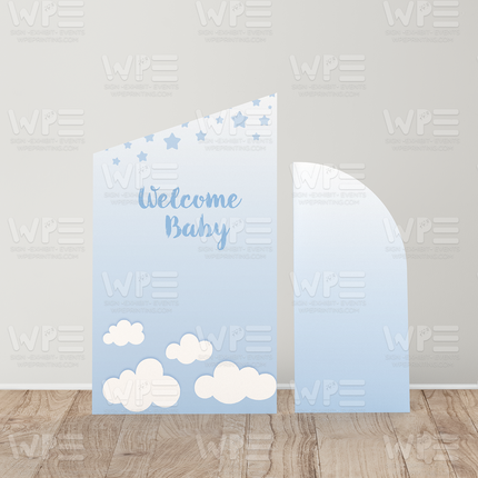 Dreamy Sky Baby Shower Backdrop Set