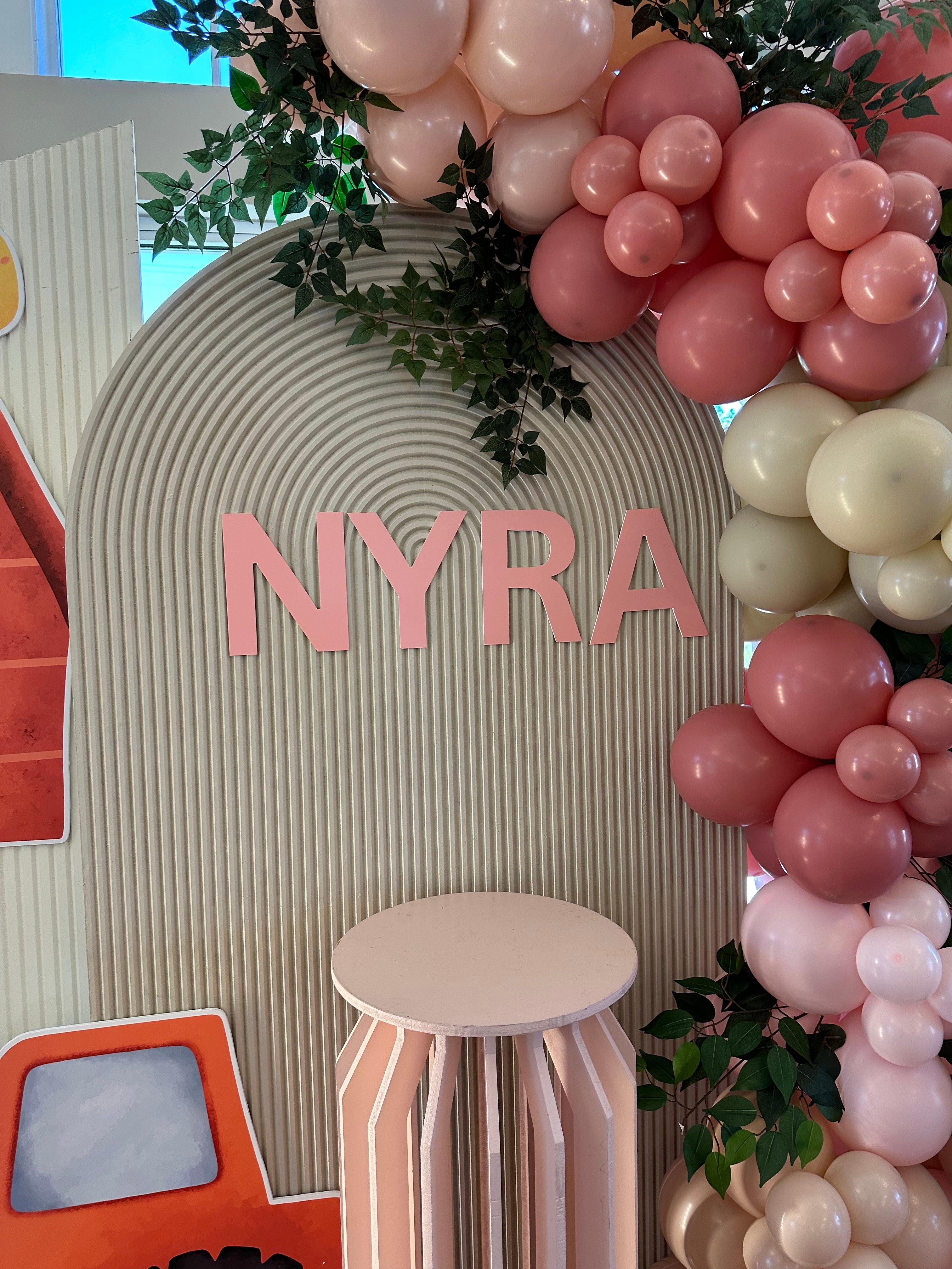 Backdrop Pvc And Sticker Backdrop PVC Sign - Individual Cut Letters 32