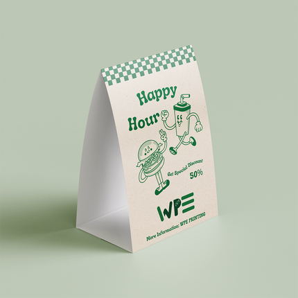 Custom Table Tents 4.5 X 6