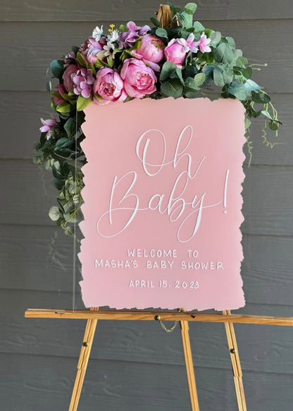 Printed Acrylic Welcome Sign