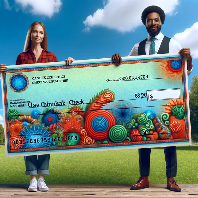 Large Checks - Giant Checks - Thick Foam