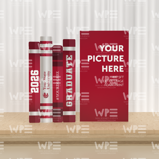 Graduation Books + Extra-Large Custom Foam Print Set
