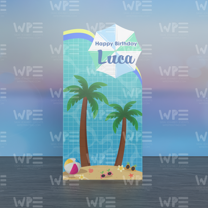 Summer Birthday Backdrop