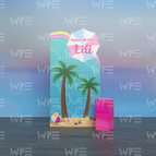 Pink Backdrop + Cake Stand