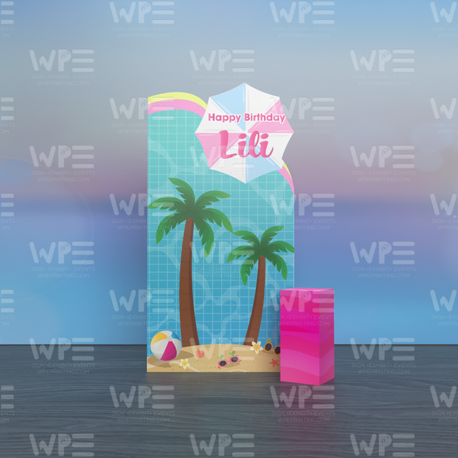 Summer Birthday Backdrop