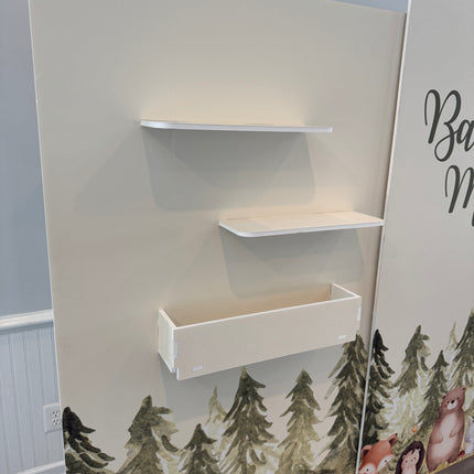 Planter Box Backdrop with Shelves