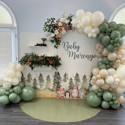 Planter Box Backdrop with Shelves