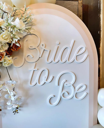 Foam Board Die Cut Name - Single Line