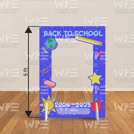 "Back to School frame" Backdrop 3.5ft x 5ft