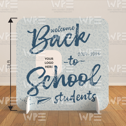 "Welcome Back Students 3 " Backdrop 7.5ft x 7.5ft