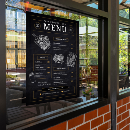 Menu Board 4x8