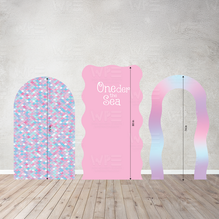 Oneder the Sea Mermaid Backdrop Set