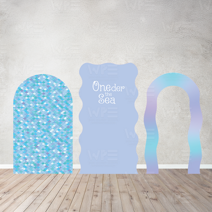 Oneder the Sea Mermaid Backdrop Set