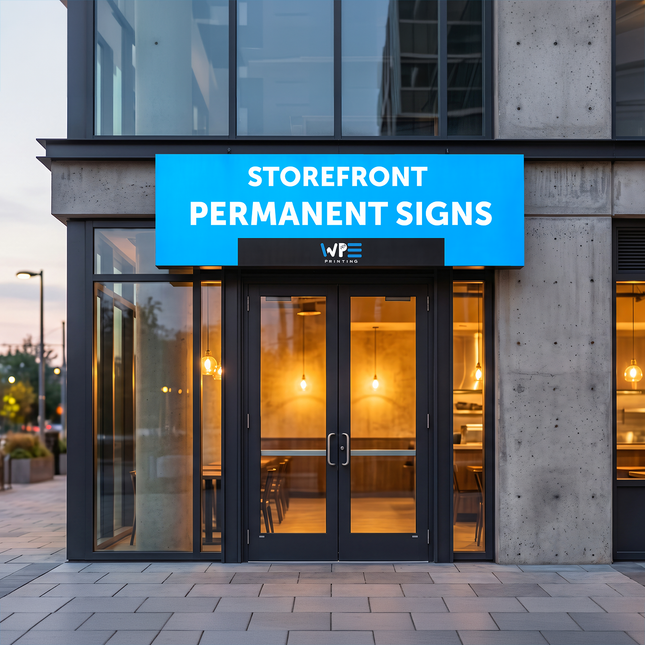 Storefront Permanent Signs – Custom Outdoor Business Signage